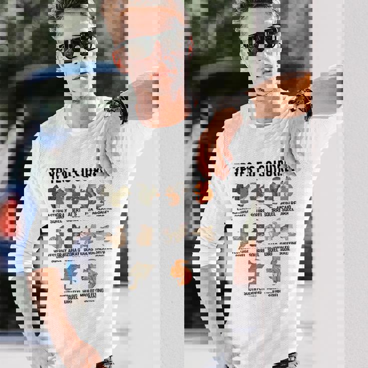 リスシャツの種類 おもしろリスシャツ リス 長袖Tシャツ 彼への贈り物