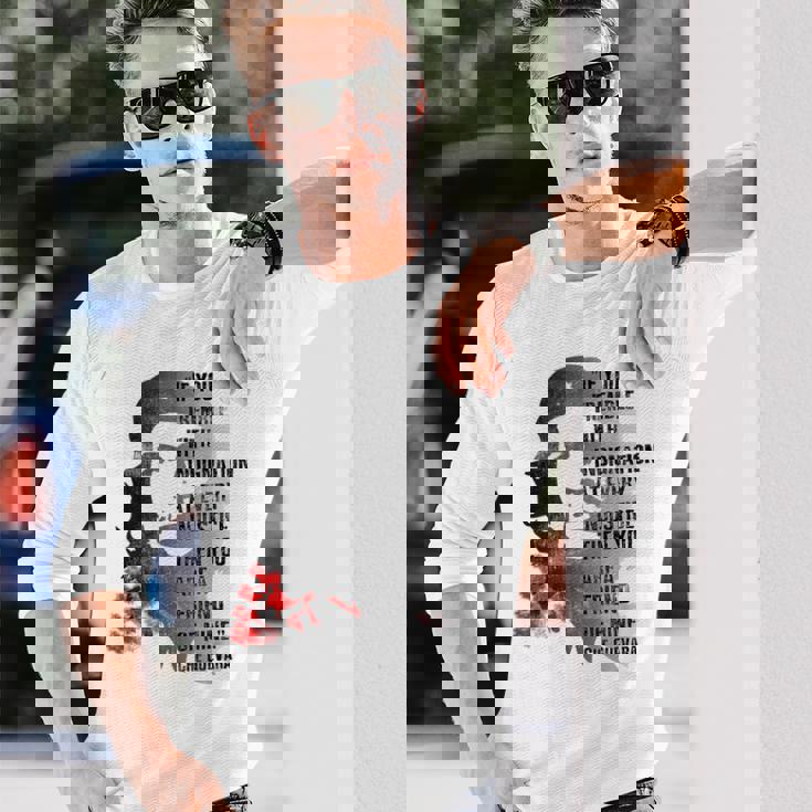 レトロなチェ・ゲバラのアドマイヤーズ革命の名言。ミーム 長袖Tシャツ 彼への贈り物