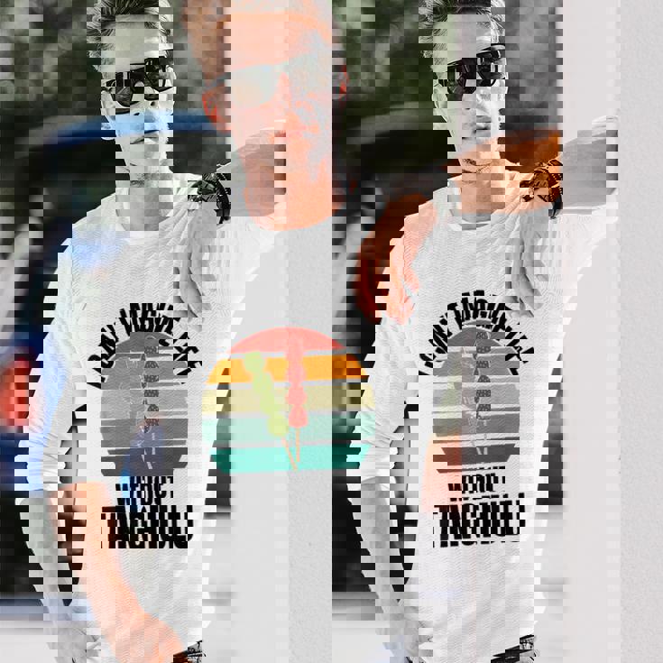 レトロタングル「Tanghuluなしでは人生は想像できない」 長袖Tシャツ 彼への贈り物