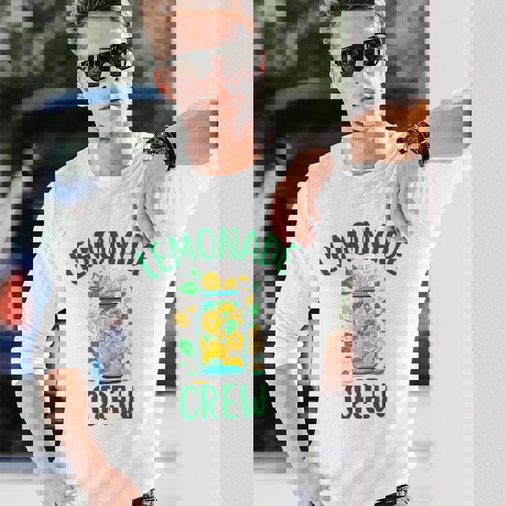 レモネードスタンドシャツ クルーとボス レモンジュース サマーイエロー 長袖Tシャツ 彼への贈り物