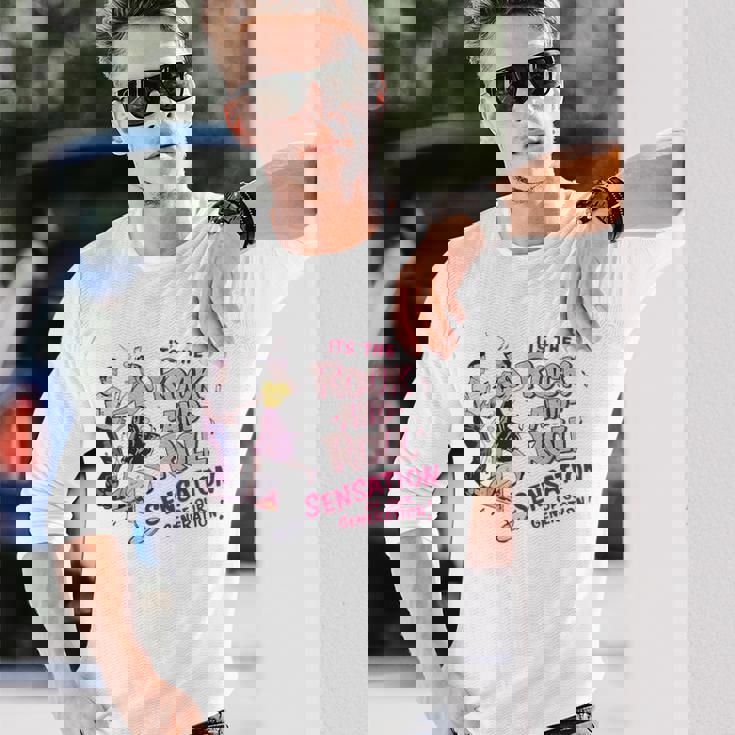 ロックンロール レトロ 50年代 ロカビリー ビンテージスタイル 1950年代 長袖Tシャツ 彼への贈り物