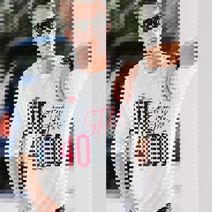 ロマンティックな結婚40周年 Wetill Do 40年 長袖Tシャツ 彼への贈り物