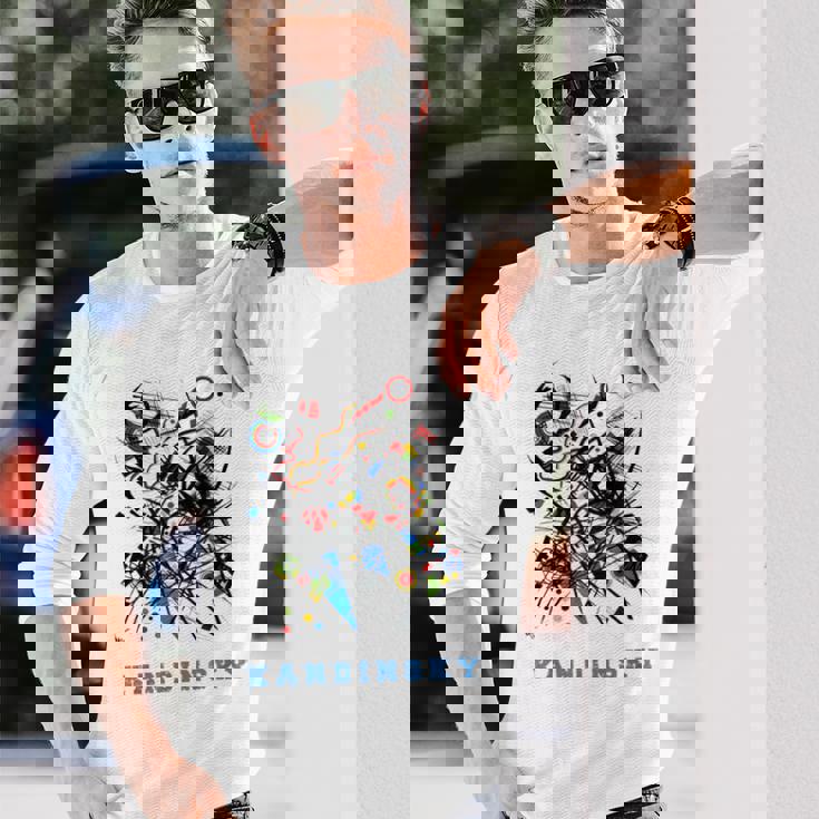 ワシリーカンディンスキー抽象芸術 長袖Tシャツ 彼への贈り物