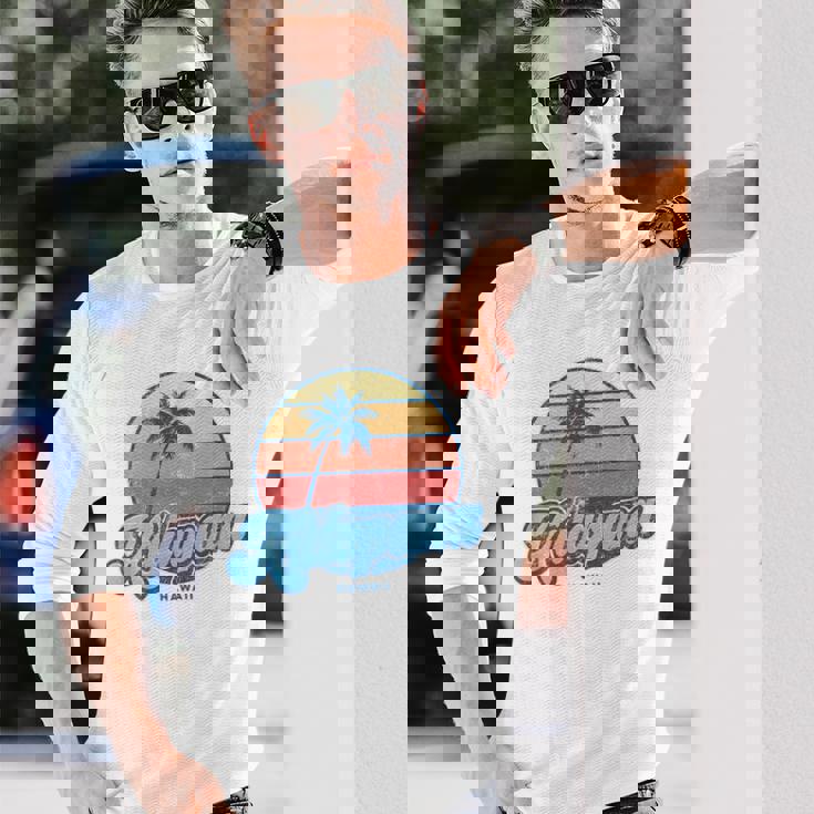 ヴィンテージ カラパナ ハワイ Hi クラシック 70年代 レトロ サーファー 長袖Tシャツ 彼への贈り物