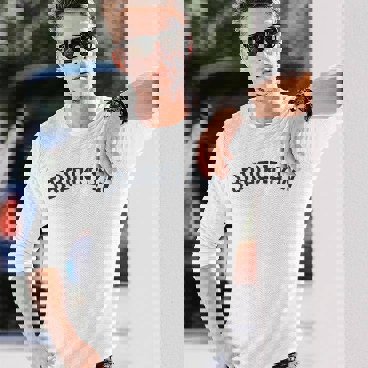 ヴィンテージ ブルックリン オールドレトロ ブルックリン Ny スポーツギフト 長袖Tシャツ 彼への贈り物