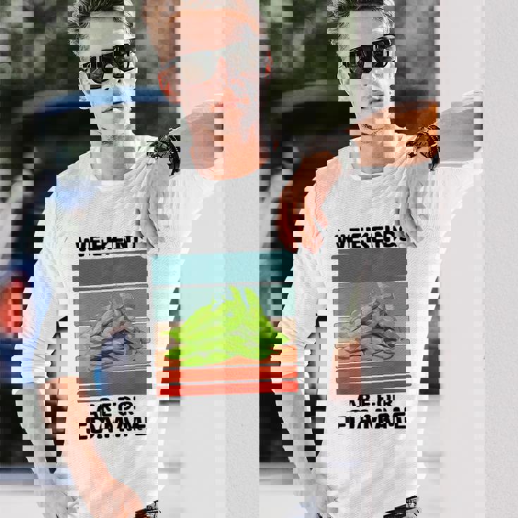 ヴィンテージ 枝豆 食べ物好き 週末は枝豆好きの人へ 長袖Tシャツ 彼への贈り物