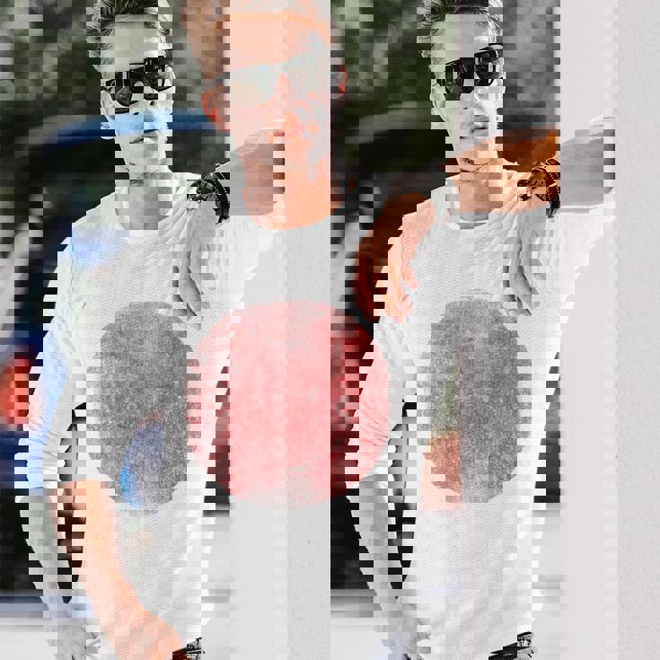 ヴィンテージ日本の日本国旗 長袖Tシャツ 彼への贈り物