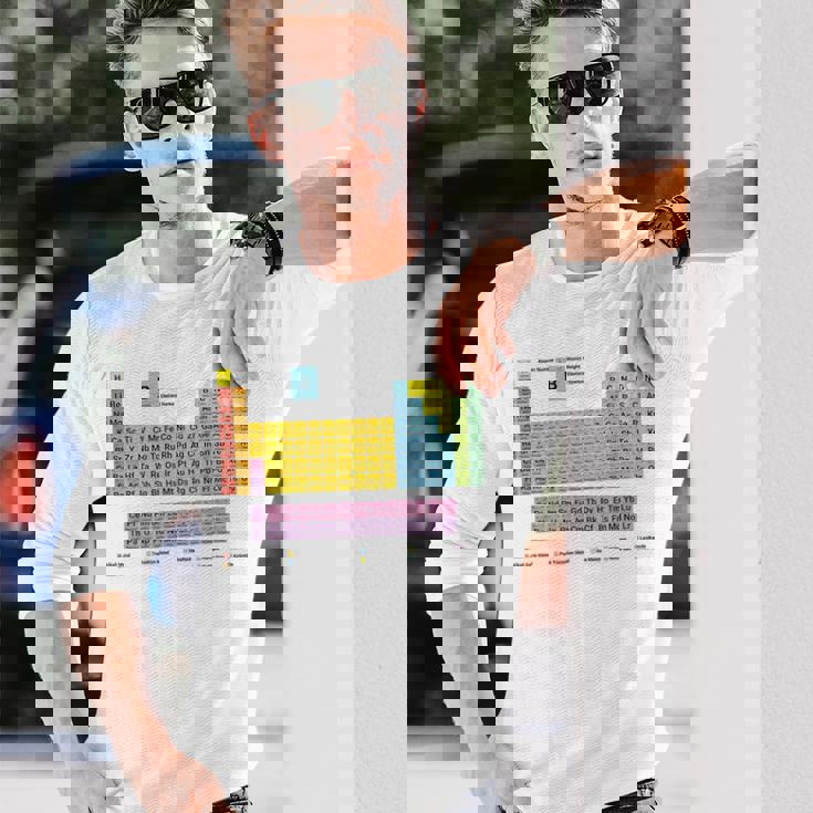 元素周期表 化学 長袖Tシャツ 彼への贈り物