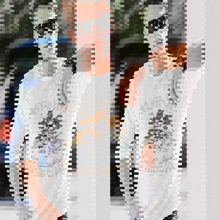 公式スリープシャツ、ジャックラッセルテリアと子犬 長袖tシャツ 長袖Tシャツ 彼への贈り物