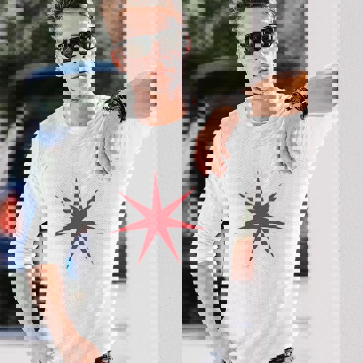 北海道県 旗 シンボル 日本 札幌 長袖Tシャツ 彼への贈り物