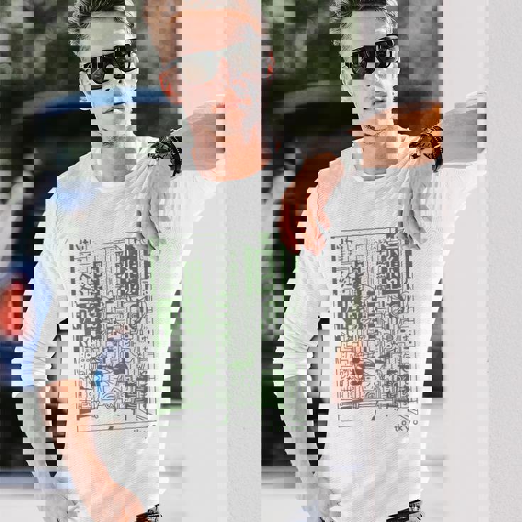 和 ストリート レトロ バイブ 美的 東京 ファッション 長袖Tシャツ 彼への贈り物