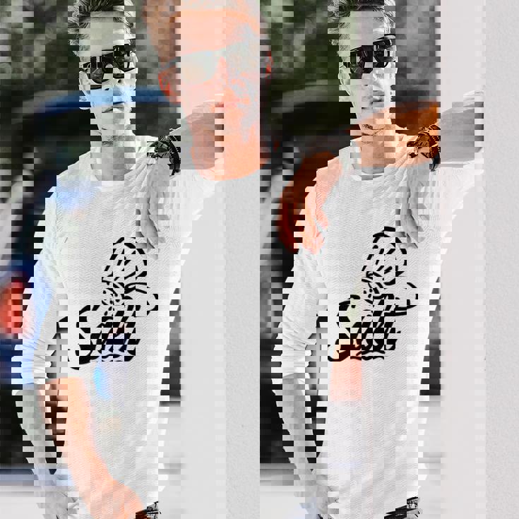 塩 長袖Tシャツ 彼への贈り物