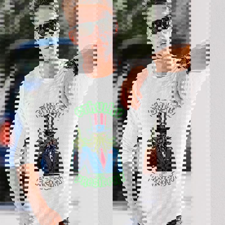 大統領のためのクトゥルフ 長袖tシャツ 長袖Tシャツ 彼への贈り物