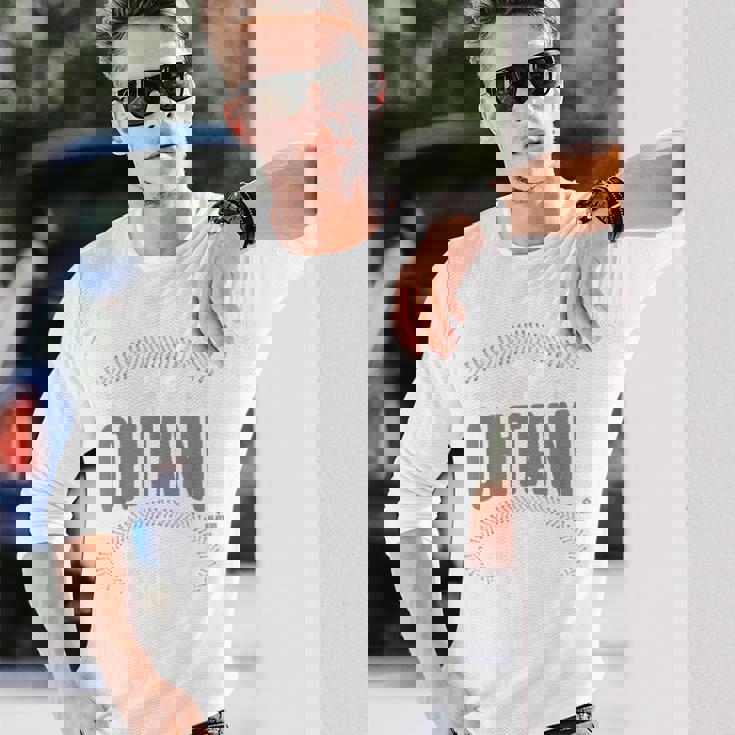 大谷翔平 ロサンゼルス ネーム&ナンバー 表裏 長袖Tシャツ 彼への贈り物