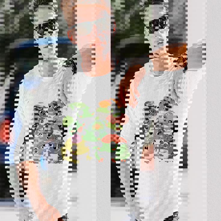 寿司 アニメ カエル 寿司好き 長袖tシャツ 長袖Tシャツ 彼への贈り物