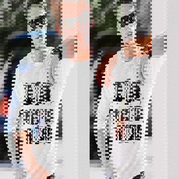 戦争禁止、平和、反戦、戦争禁止 長袖Tシャツ 彼への贈り物