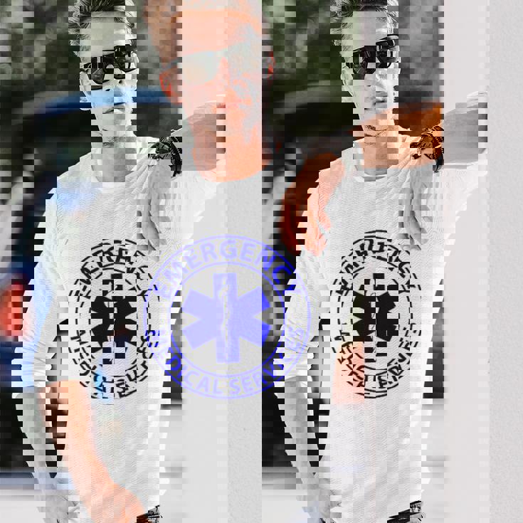 救急医療サービス Emt Ems メンズ レディース 救急救急救急救急救命士 長袖Tシャツ 彼への贈り物