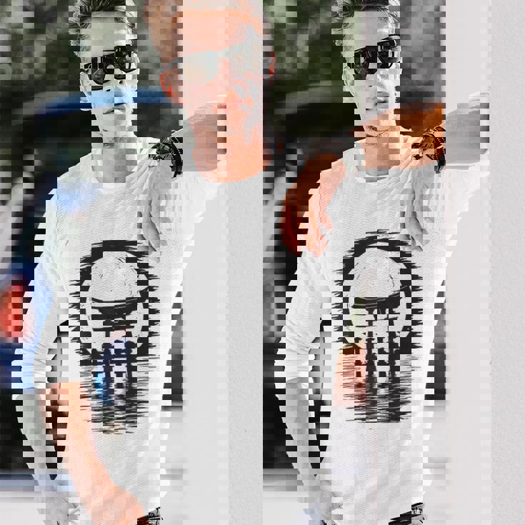 日本の鳥居アート 長袖Tシャツ 彼への贈り物