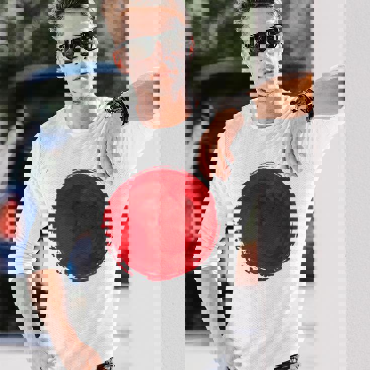 日本国旗 昇る太陽 日照 日の丸 長袖Tシャツ 彼への贈り物