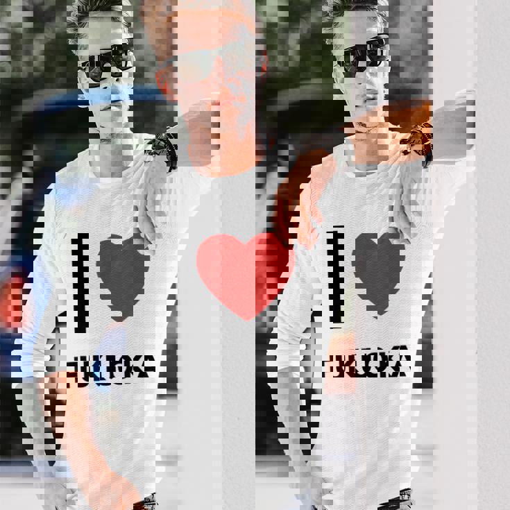 日本福岡大好き 長袖Tシャツ 彼への贈り物