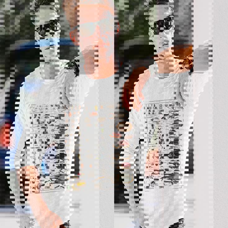 昆虫の種類 ビンテージバグ同定科学 長袖Tシャツ 彼への贈り物