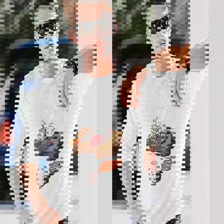 時すでにおすし ネタ ことわざ 言い間違いことわざ ジョーク ギャグ ダジャレ ツッコミ 寿司 長袖tシャツ 長袖Tシャツ 彼への贈り物