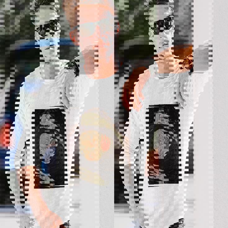 死んだ母 エゴン・シーレ作 1910 長袖tシャツ 長袖Tシャツ 彼への贈り物