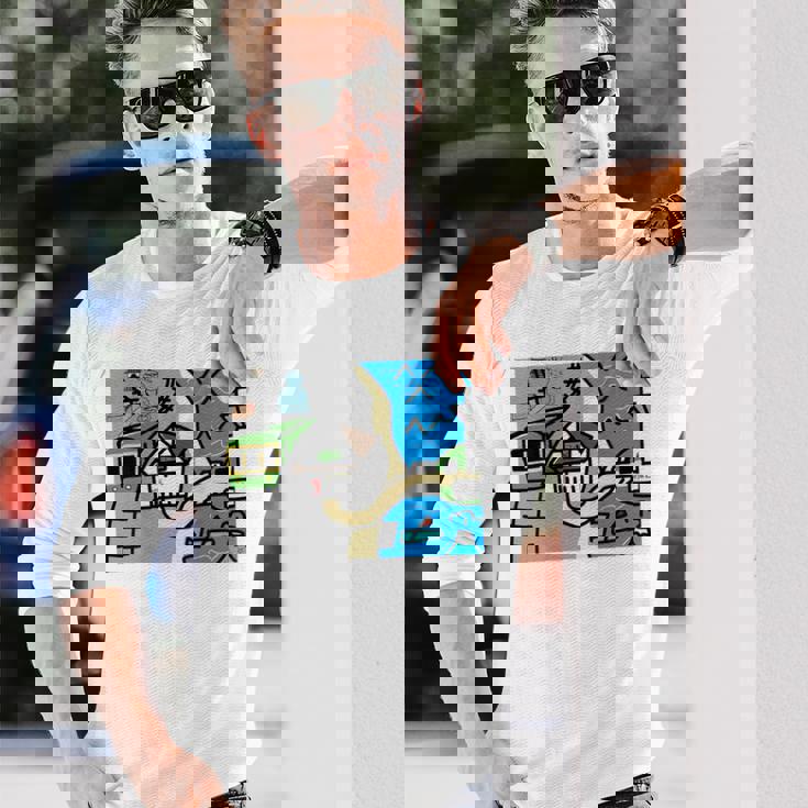 江ノ島・鎌倉の思い出 2025年リニューアルバージョン 長袖Tシャツ 彼への贈り物