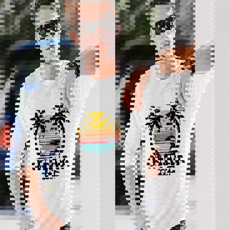 沖縄 2025 家族旅行 友達 団体行楽 マッチング 長袖Tシャツ 彼への贈り物