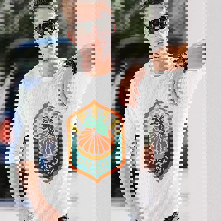 温州ミカン 長袖Tシャツ 彼への贈り物