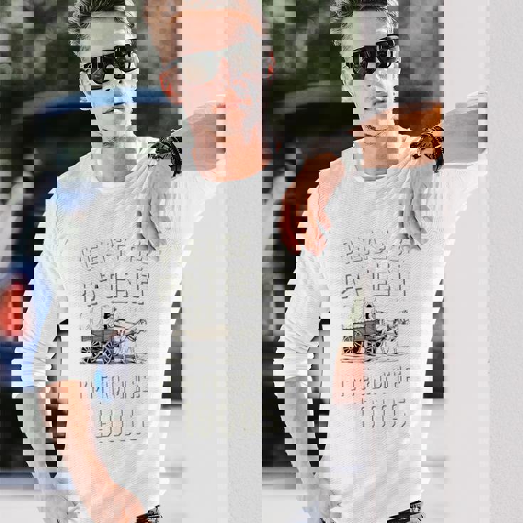 私は1900年代から面白いレトロから我慢してください 長袖tシャツ 長袖Tシャツ 彼への贈り物