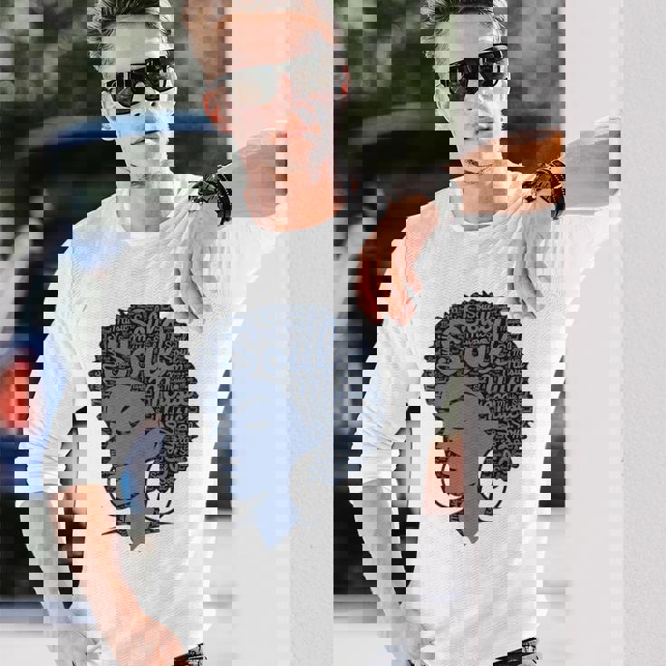 私は70年代80年代のファンクソウルミュージックが大好きです 長袖Tシャツ 彼への贈り物