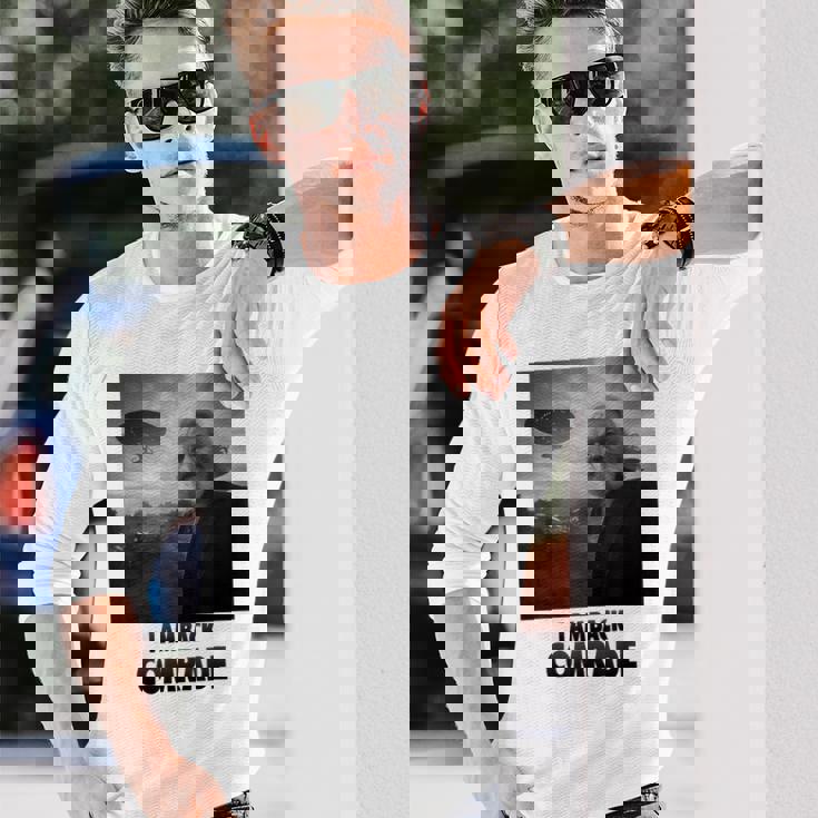 私は戻ってきた同志、共産主義者、カール・マルクス 長袖Tシャツ 彼への贈り物