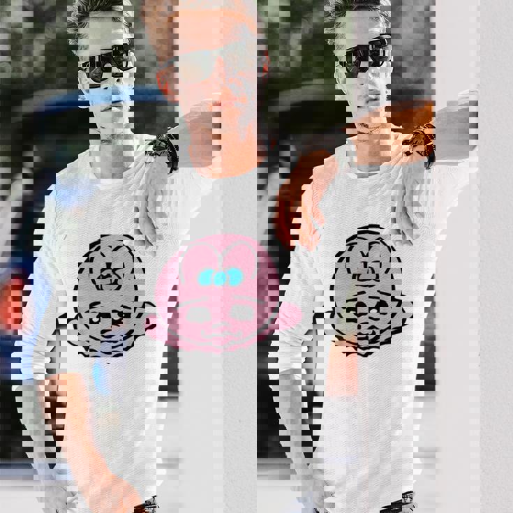 立ち往生オパンチュウサギ 長袖Tシャツ 彼への贈り物