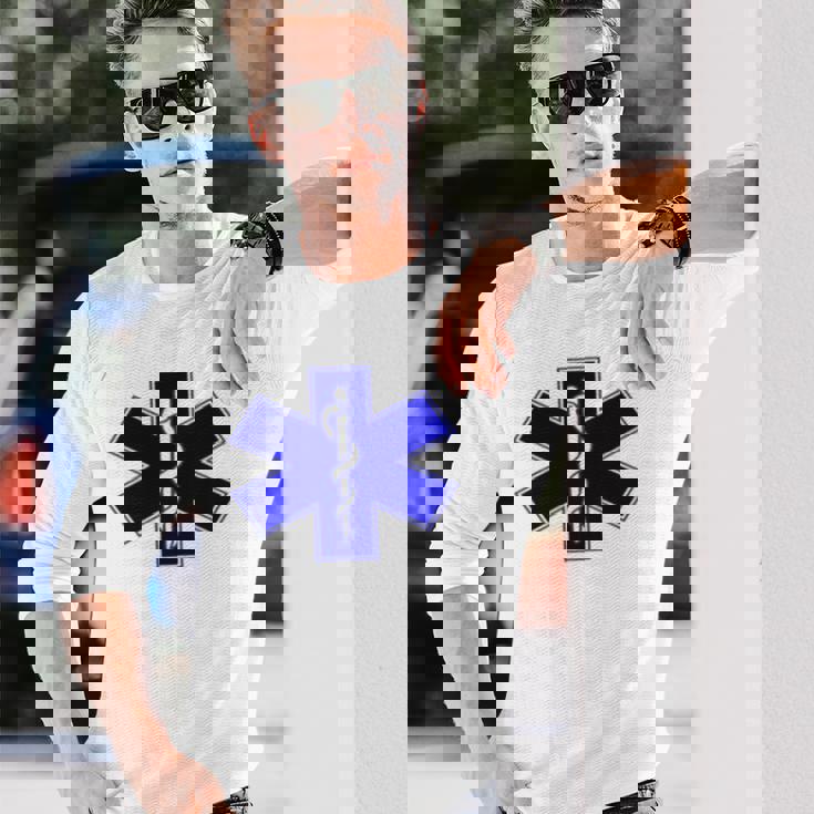 緊急医療レスポンダー Ems Emt 長袖tシャツ 長袖Tシャツ 彼への贈り物