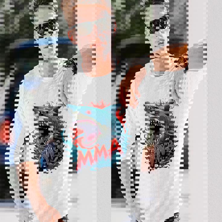 総合格闘技 プレデター バックプリント 長袖Tシャツ 彼への贈り物