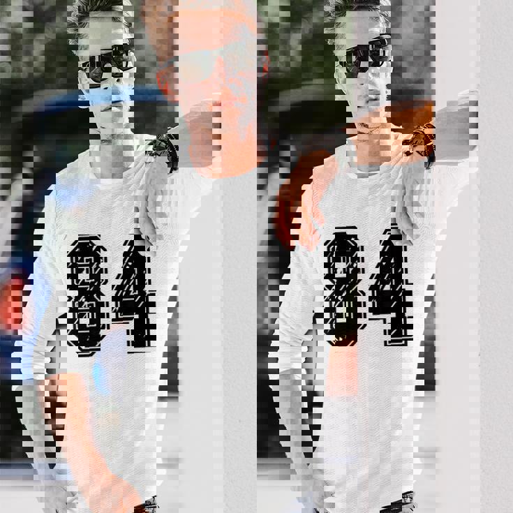 背番号 84 チーム短大スポーツ背番号付きユニフォーム 長袖Tシャツ 彼への贈り物