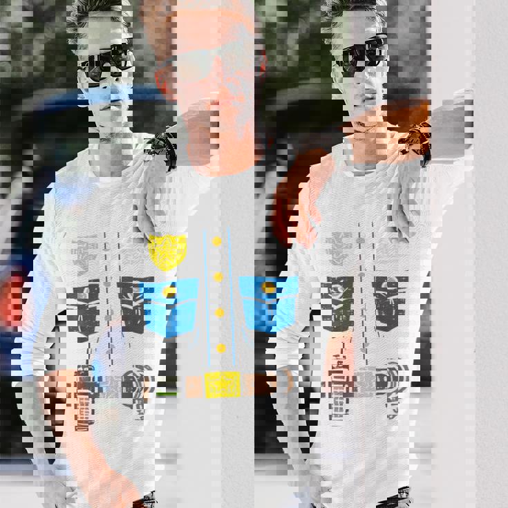 警察コスチューム 面白い警官 警察官 警察官 男性 男の子 子供 長袖Tシャツ 彼への贈り物