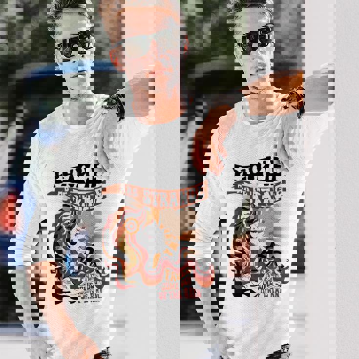 雨から顔が出てきて変な人が多いアパレル 長袖Tシャツ 彼への贈り物