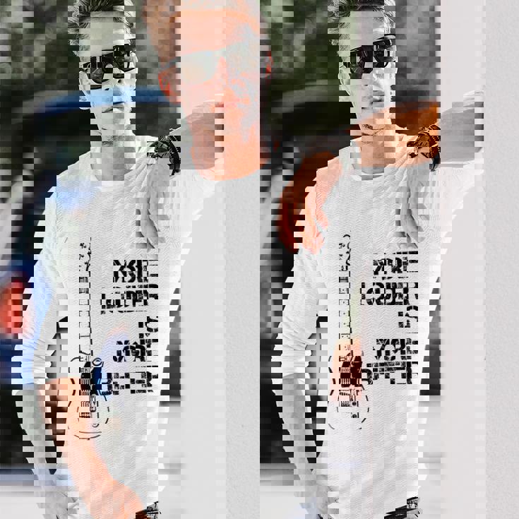 音量が大きいほど良い 長袖Tシャツ 彼への贈り物