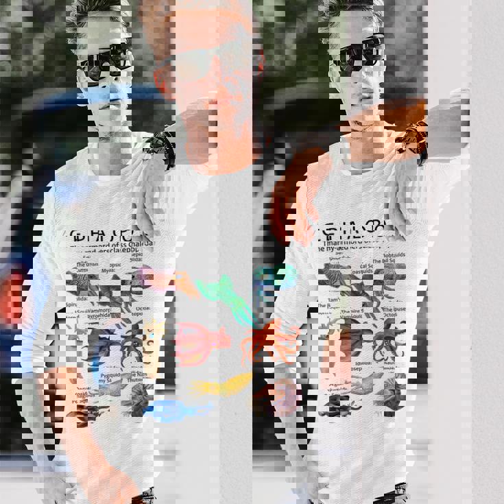 頭足類 長袖Tシャツ 彼への贈り物