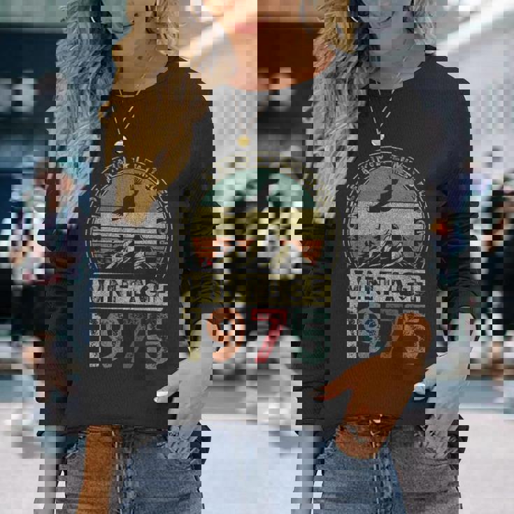 1975年ヴィンテージ、限定版、50歳の誕生日、50歳 長袖Tシャツ 彼女への贈り物