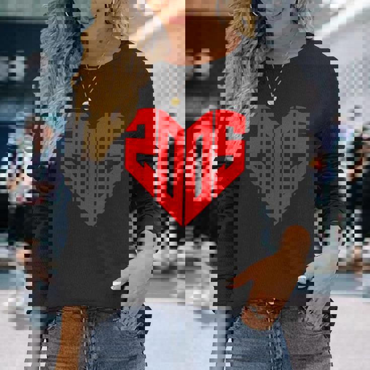 2005 ハート・ヴィンテージ 2005年 ハートの形 20歳の誕生日に愛を込めて 長袖Tシャツ 彼女への贈り物