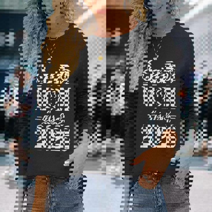 2026年のシニアママクラスシニアママ2026面白い 長袖Tシャツ 彼女への贈り物