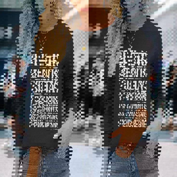 20歳の誕生日ギフト 20歳向け 長袖Tシャツ 彼女への贈り物