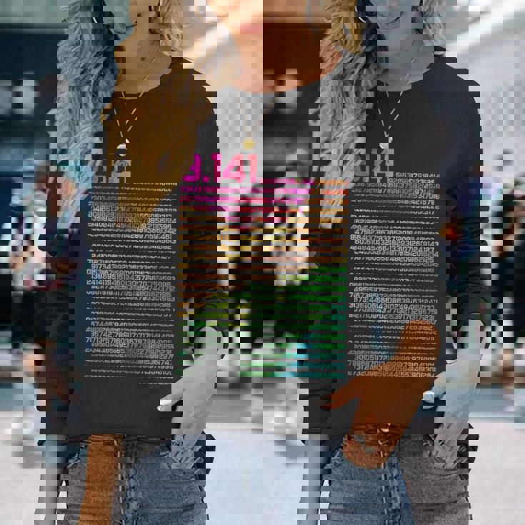 314 数学物理の先生 314 円周率 長袖Tシャツ 彼女への贈り物