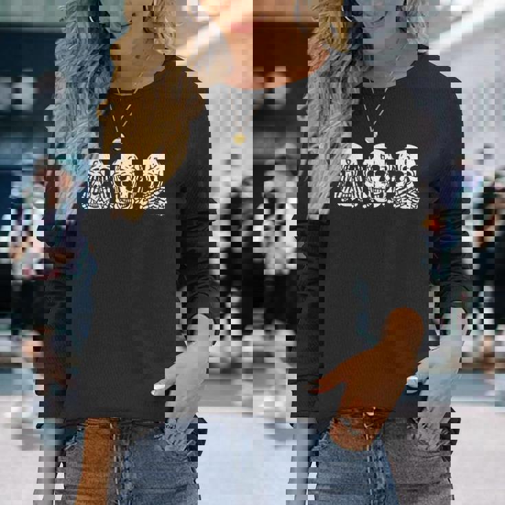 3Atanic 666Kullsee No Hear Nopeak No Evil 長袖Tシャツ 彼女への贈り物