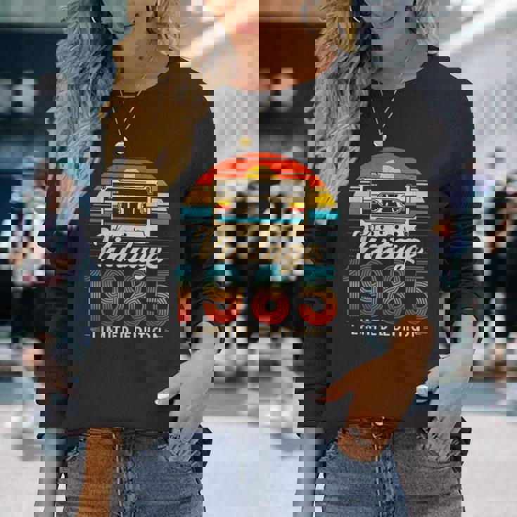 40歳 ギフト ヴィンテージ 1985年生まれ レトロ 40歳の誕生日 長袖Tシャツ 彼女への贈り物