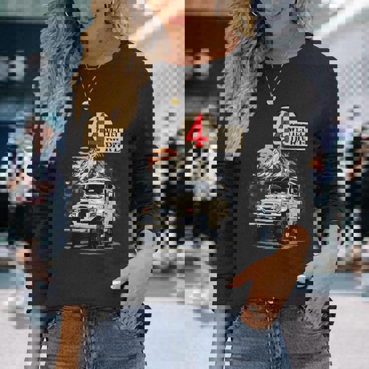 40系 クルーザー マウンテン オフロード 4輪駆動 四駆 Fj 長袖Tシャツ 彼女への贈り物