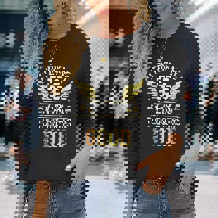 56Th Birthday Party It Took Me 56 Years To Look This Good 長袖Tシャツ 彼女への贈り物